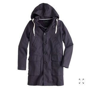 J.Crew
Navy Hooded Basket Weave Jacket Coat